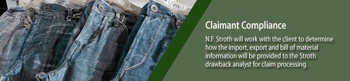 Drawback Claimant Compliance | N.F. Stroth & Associates